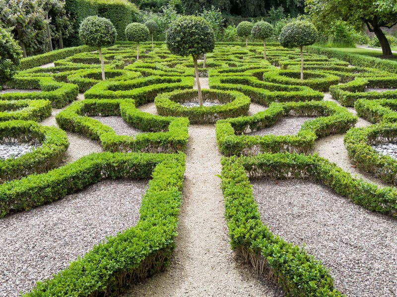 Tudor Garden histórico imagens de stock Tudor Garden histórico imagens de stock