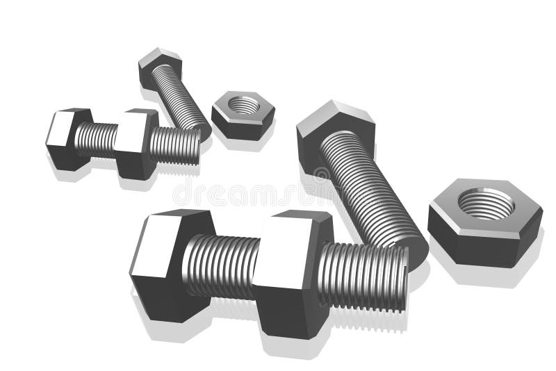Tuerca Y Tornillo Ilustraciones Stock, Vectores, Y Clipart (4,653