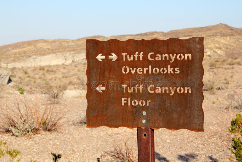 Tuff Canyon Sign