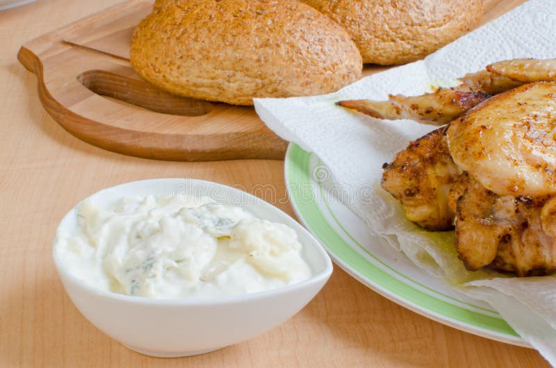 Salsa di formaggio blu immagine stock libera da diritti