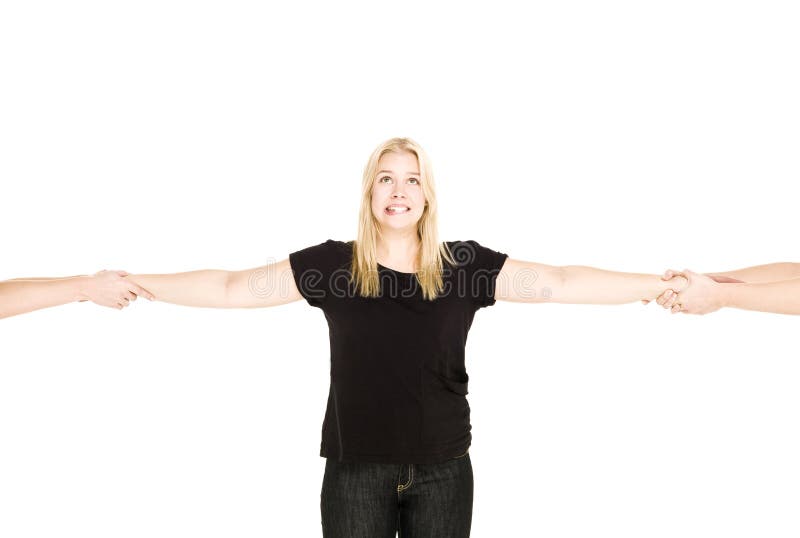 Women Climbing Up The Ladder Stock Image Image Of Caucasian Adult