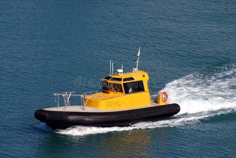 Tugboat Pilot Boat One stock photo. Image of ocean, pilot 1312768