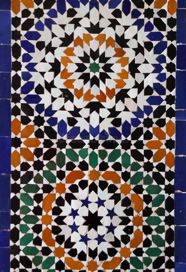 Tuiles de mur d'arabesque du Maroc Marrakech photos stock Tuiles de mur d'arabesque du Maroc Marrakech photos stock
