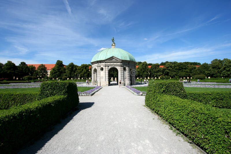 Tuin in München royalty-vrije stock afbeeldingen Tuin in München royalty-vrije stock afbeeldingen