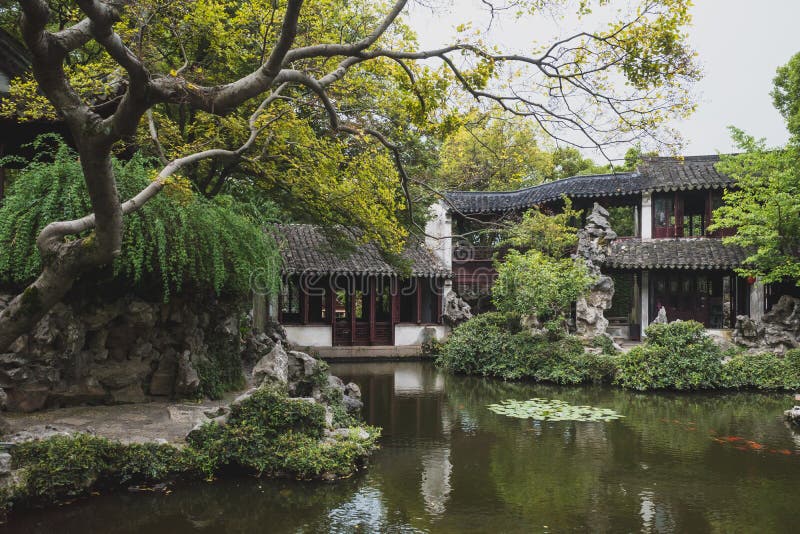 Tuisi Garden in the old town of Tongli, Jiangsu, China