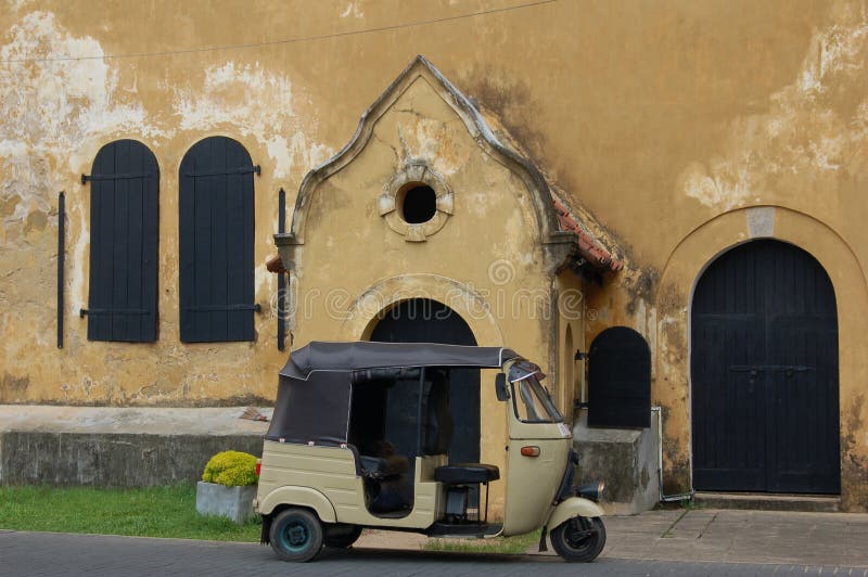 Tuk-Tuk i Galle, Sri Lanka royaltyfri bild Tuk-Tuk i Galle, Sri Lanka royaltyfri bild