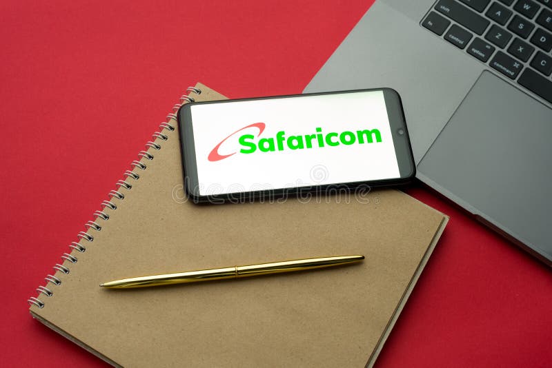 Tula Russia 06 December 2019 Safaricom Logo Visible On Display