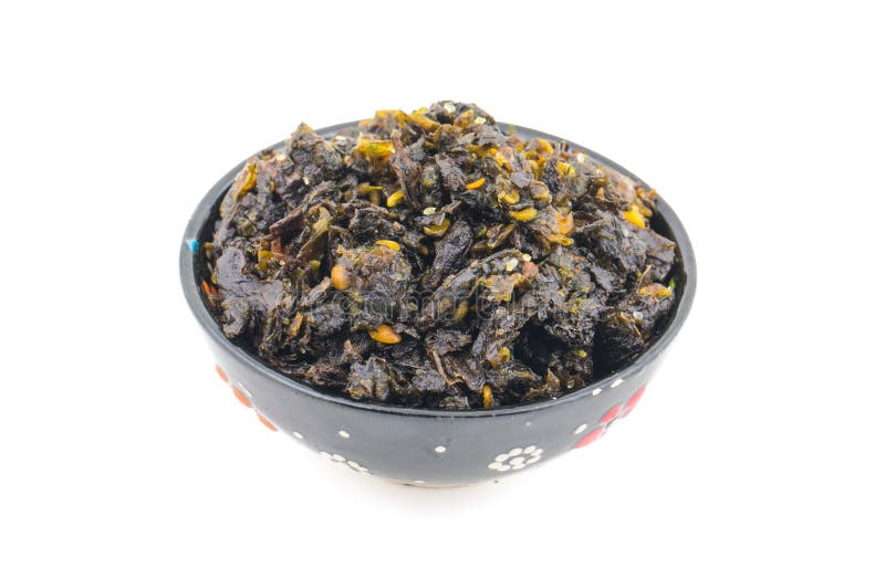 Tulasi Paan mat royaltyfri fotografi