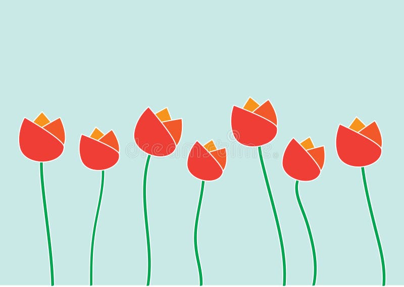 Tulips ilustração do vetor Tulips ilustração do vetor