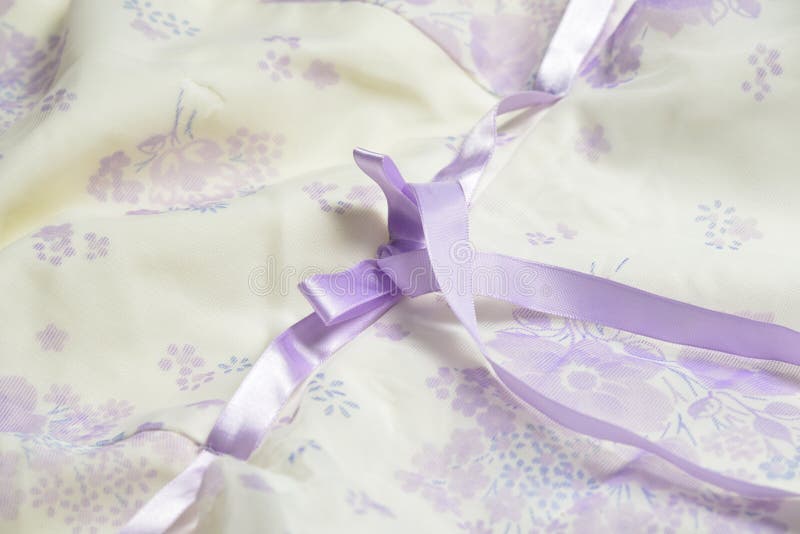 Tulle with ribbon and bow stock photo. Image of fancywork 46850450
