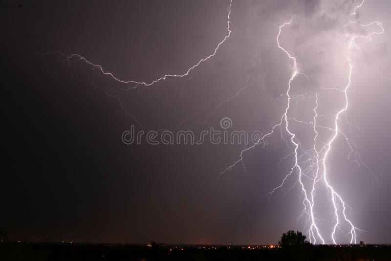 Tulsa Cloud To Ground Lightning Stock Photo Image of strike
