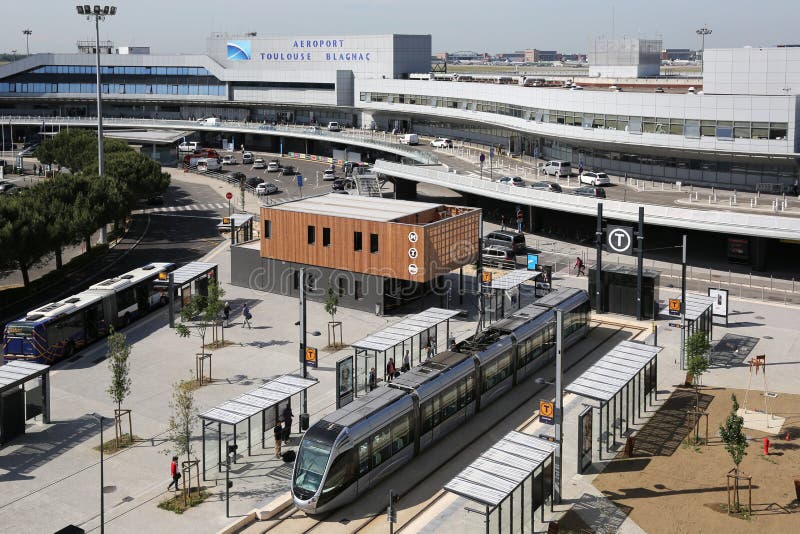 Tuluza lotniska międzynarodowego Terminal z tramwajową przerwą