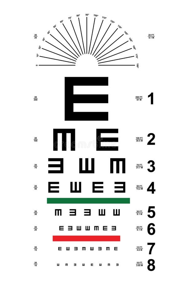 Snellen Vision Chart - Downloadable Graphic Free