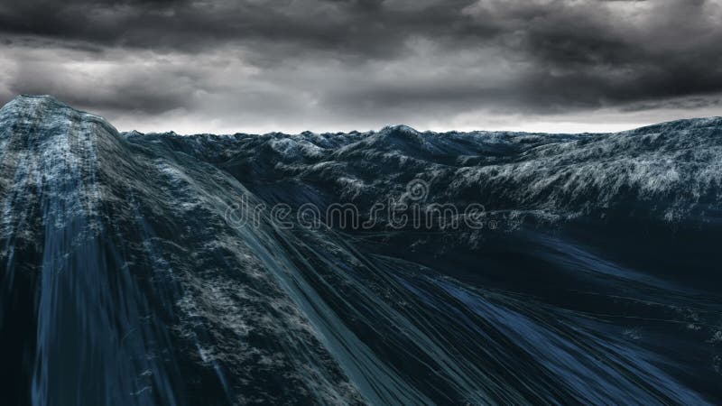 Tumefacția albastră generată digital stock illustration