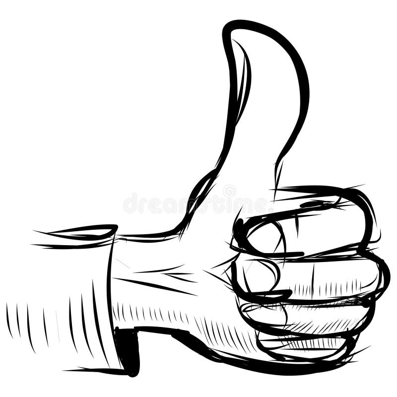 Tumme upp som handsymbol royaltyfri illustrationer Tumme upp som handsymbol royaltyfri illustrationer