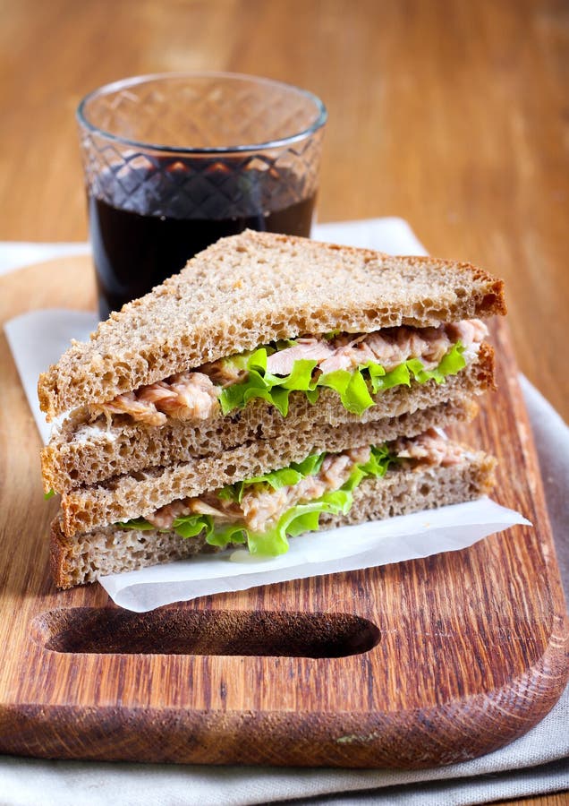 Tuna and Brown Bread Sandwiches Stock Image Image of fish, savory