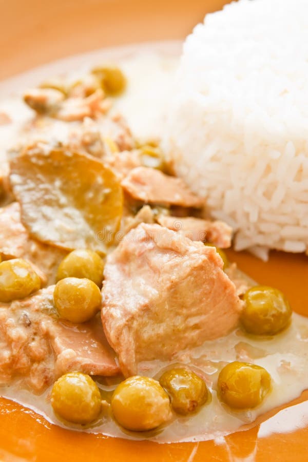 Tuna curry in Thai style