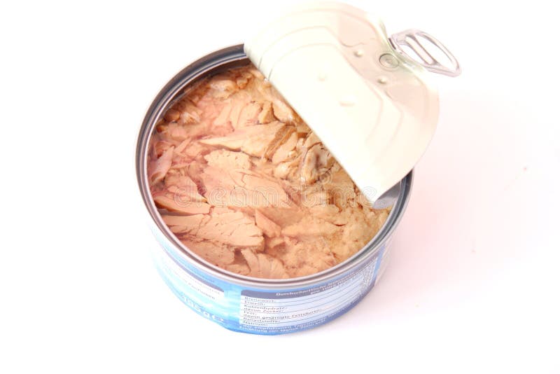 Tuna fish in oil stock images
