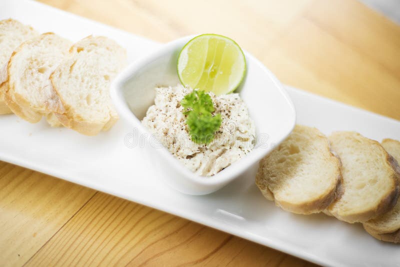 Tuna Paste Spread with Bread Stock Photo Image of outdoor, outside 33418968