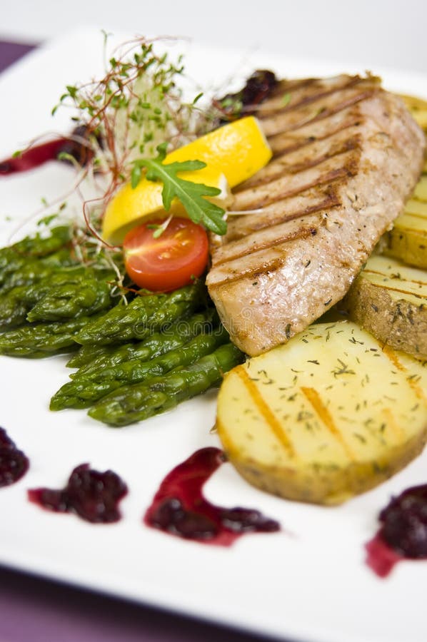 Tuna steak stock image. Image of delicious, food, elegant 11738645