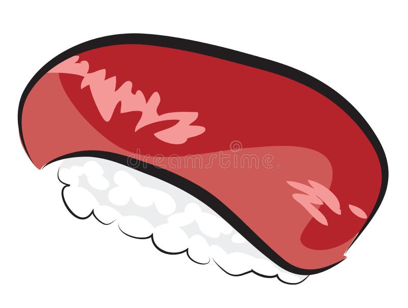 Tuna Sushi illustration de vecteur. Illustration du seafood 41121198