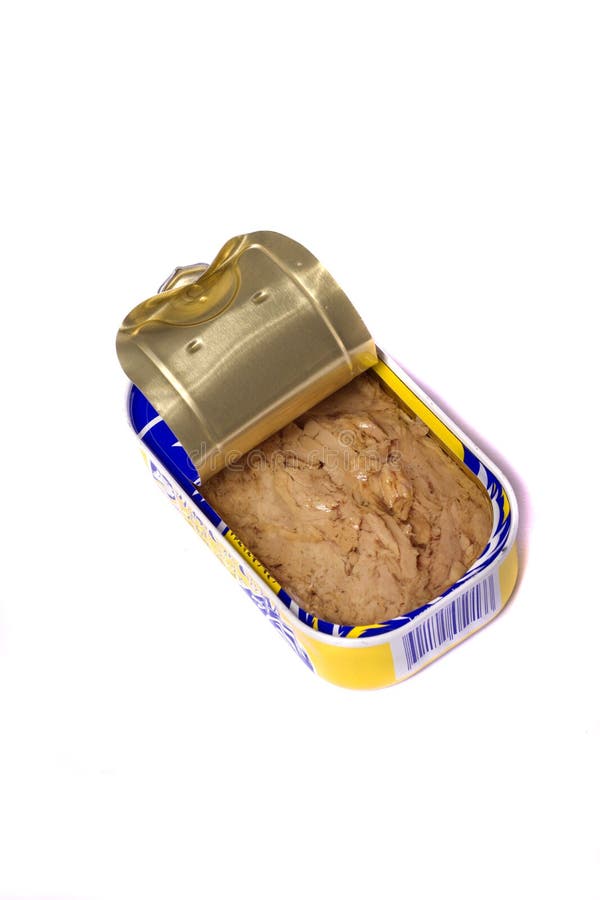 Tuna Fish in a Can on White Stock Image Image of cylinder, preserved