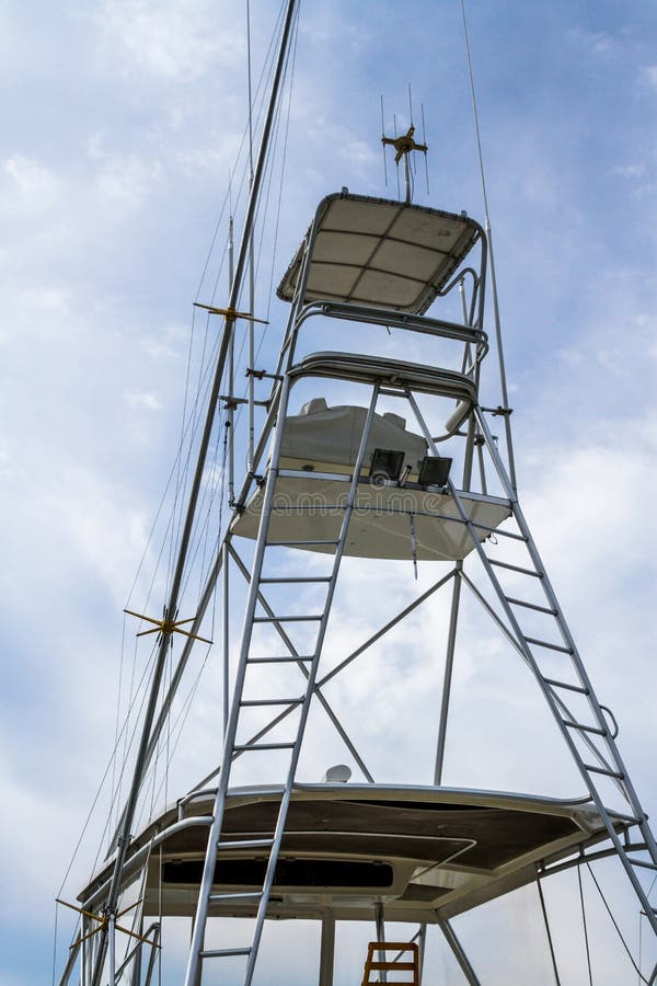 Tuna Tower of Sport Fishing Boat stock photography Tuna Tower of Sport Fishing Boat stock photography