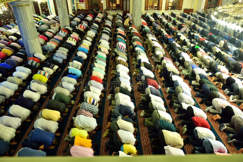 Tunahan mosque ritual of worship centered