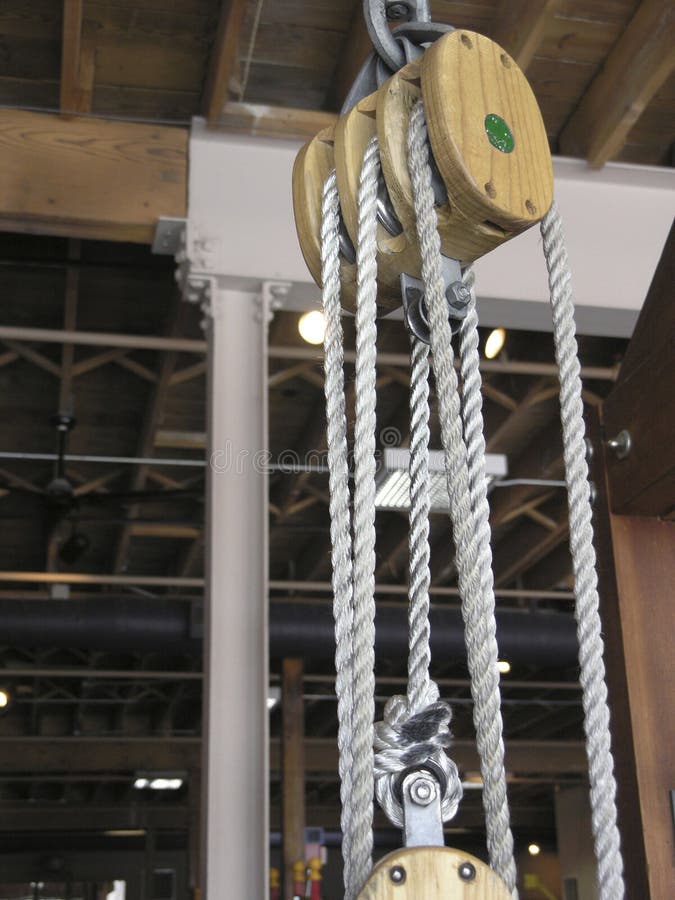 Heavy lifts accomplished by rope and pully. Heavy lifts accomplished by rope and pully