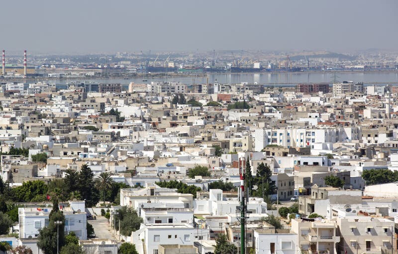 Tunisia Capital city stock image. Image of water, house - 45818173