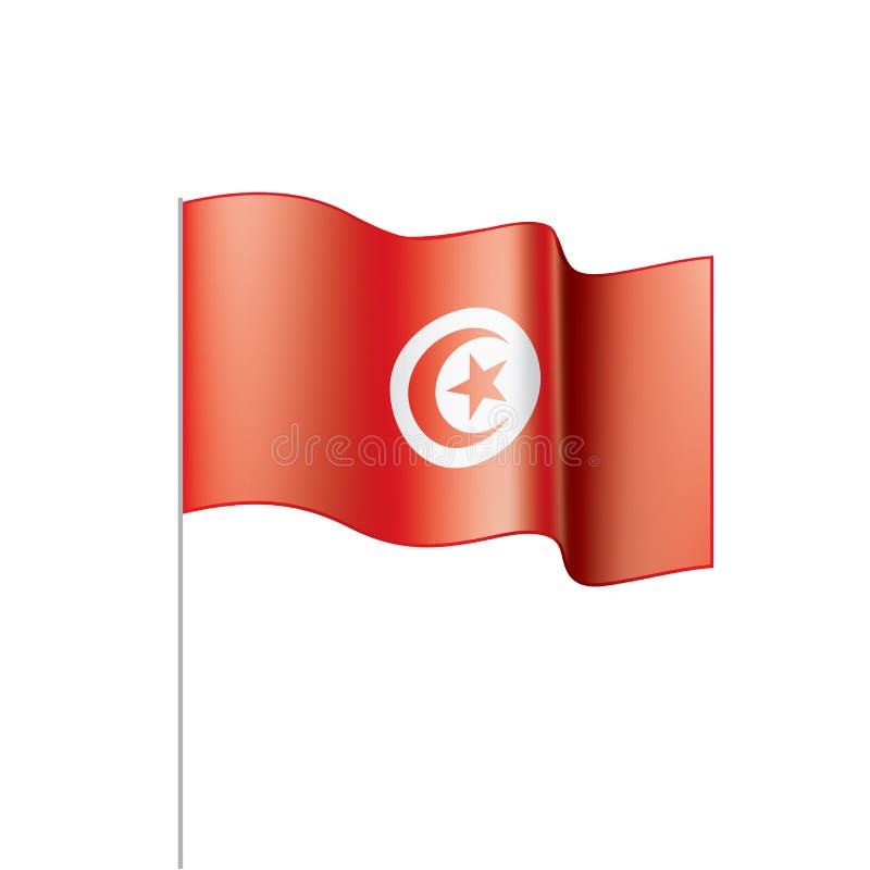 Download Tunisia Flag, Vector Illustration On A White Background ...