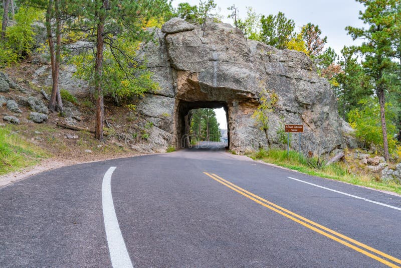 Tunnel in the Black Hills of South Dakota