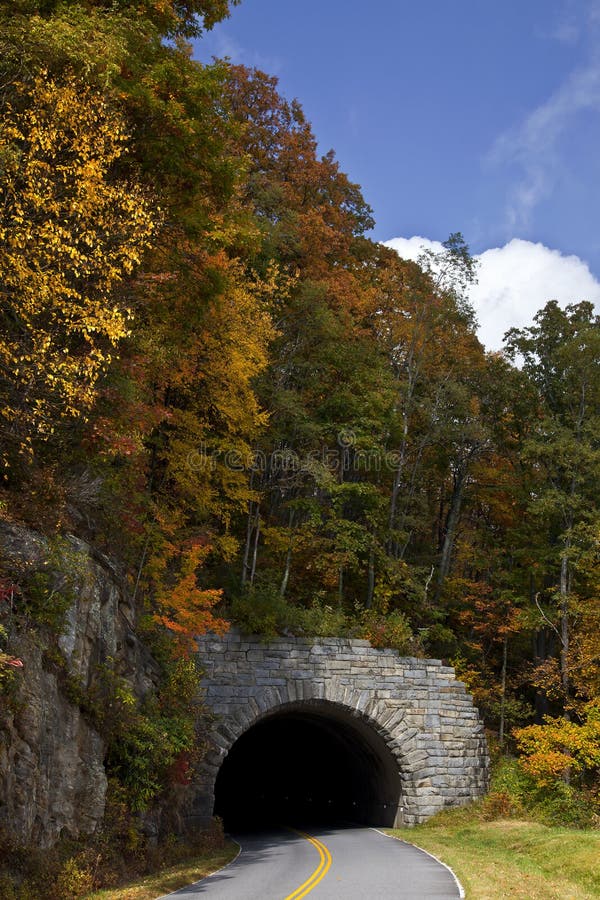 Tunnel on the Blue Ridge Parkway Stock Image Image of rough, travel