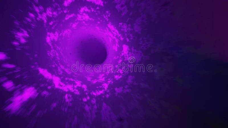 Tunnel cosmique à huis violet illustration de vecteur