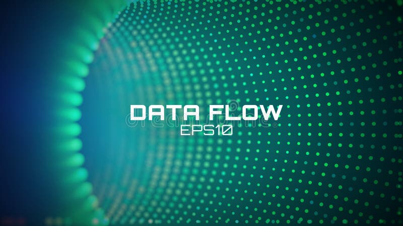 Tunnel di flusso di dati Fondo rotondo geometrico Abstact di sviluppo di codifica royalty illustrazione gratis Tunnel di flusso di dati Fondo rotondo geometrico Abstact di sviluppo di codifica royalty illustrazione gratis