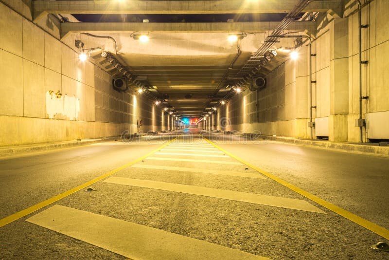 Tunnel With Lights Stock Photo Image Of Transportation 64854648