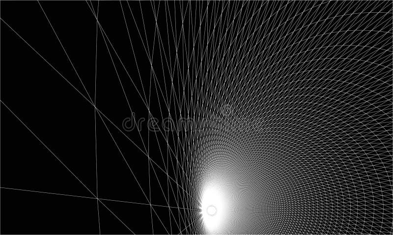 Tunnel. Wormhole. royalty free illustration