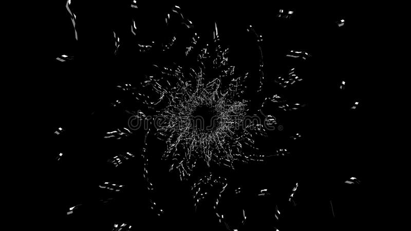 Tunnel Zag di estrazione mobile trasformatore monocromatico. royalty illustrazione gratis