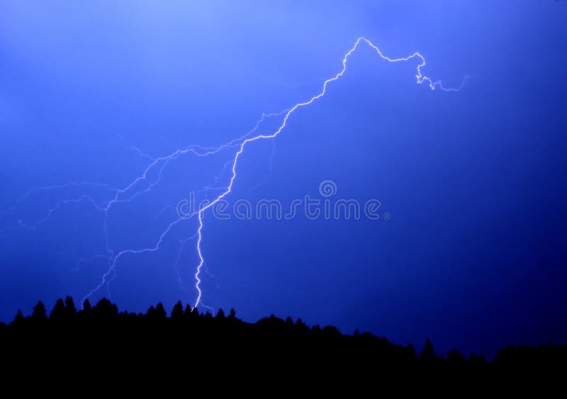 Photo of a real thunder. Photo of a real thunder
