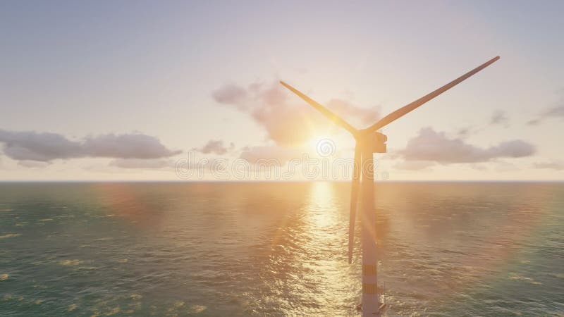 Turbina di vento di terra Energia verde