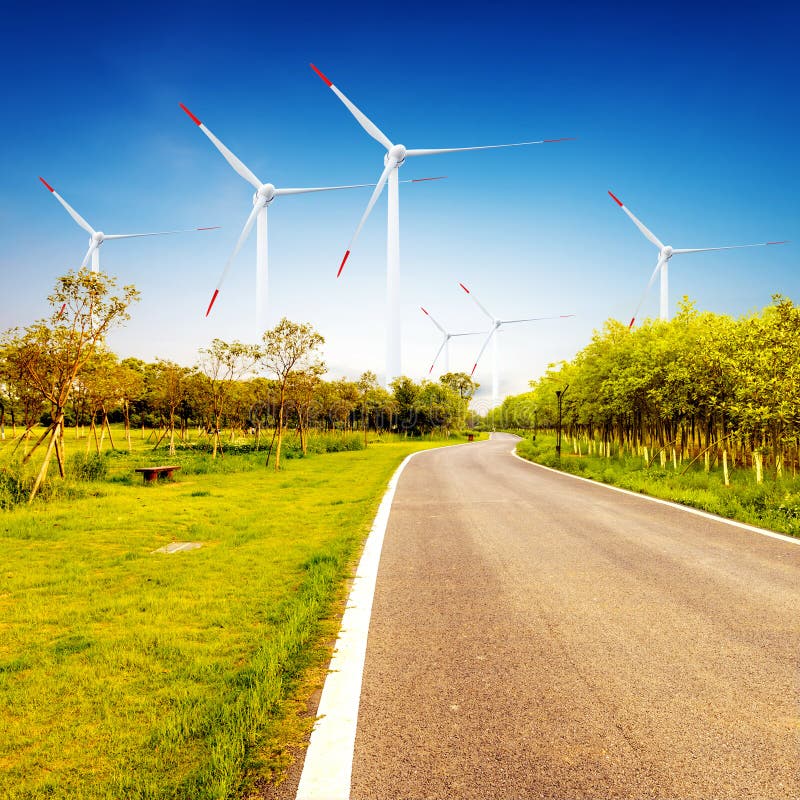 Turbinas eólicas imagem de stock royalty free