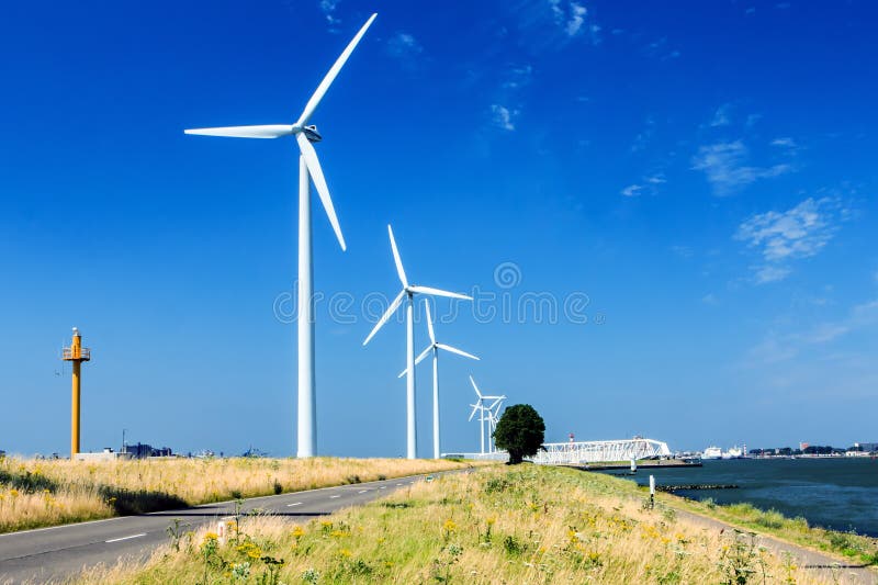 Turbines de vent, zone jaune