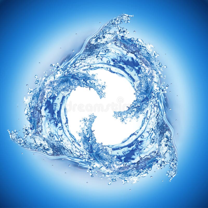 Illustration of Cool water wave swirl on blue background. Illustration of Cool water wave swirl on blue background
