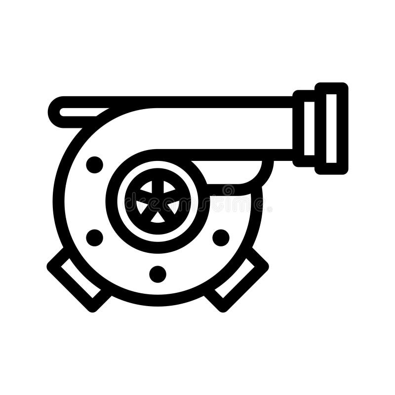 Turbo icon illustration vector graphic stock illustration