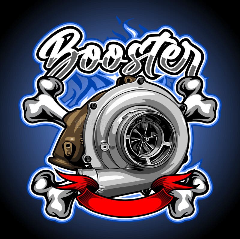 Turbo kit bone background royalty free illustration