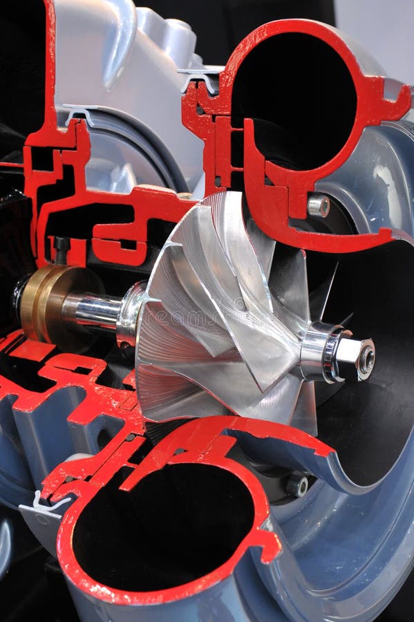 Turbocharger Of Red Engine Stock Photo - Download Image Now - Paint, Engine,  Industry - iStock