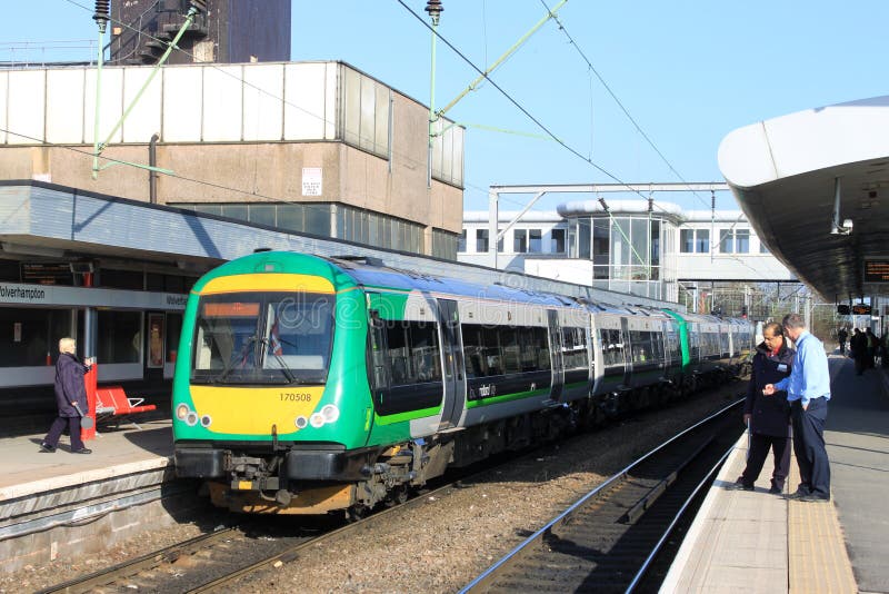 Turbostar diesel at Wolverhampton railway station. Class 170 turbostar diesel multiple unit number 170508 working in tandem with unit 170509 waits at stock images Turbostar diesel at Wolverhampton railway station. Class 170 turbostar diesel multiple unit number 170508 working in tandem with unit 170509 waits at stock images