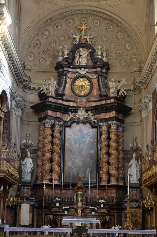 Turin - the Baroque Church San Filippo Neri Stock Photo - Image of ...