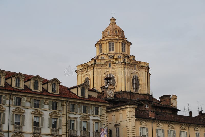 Turin, Italy stock photo. Image of riverside, church 44989690