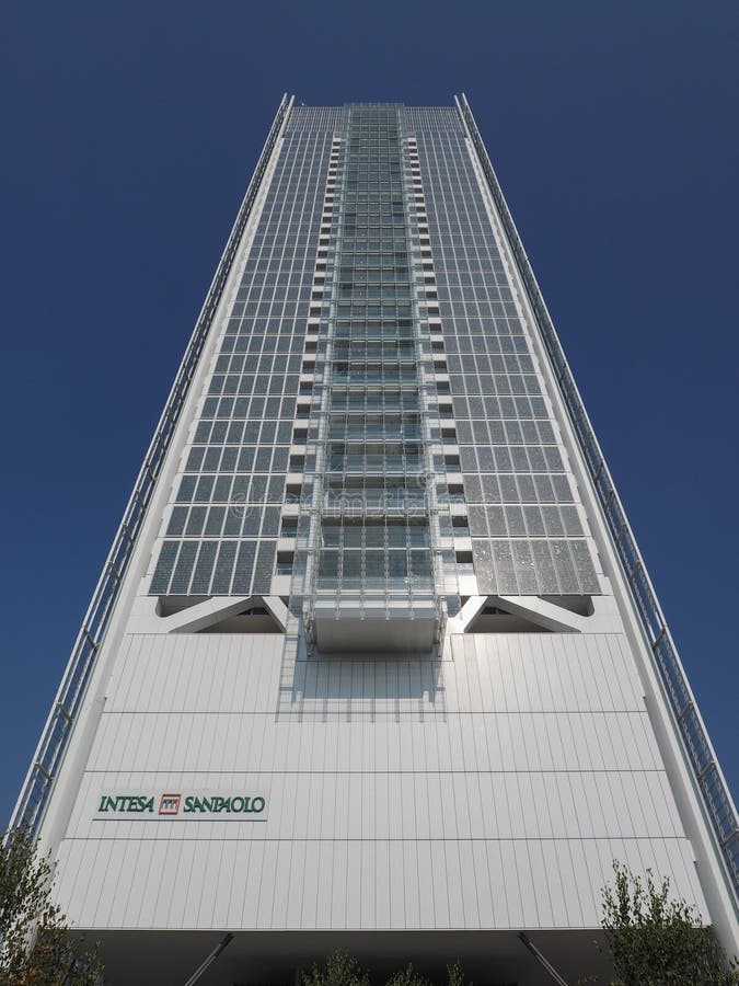 Intesa San Paolo Skyscraper in Turin Editorial Stock Photo - Image of  highest, building: 104828288